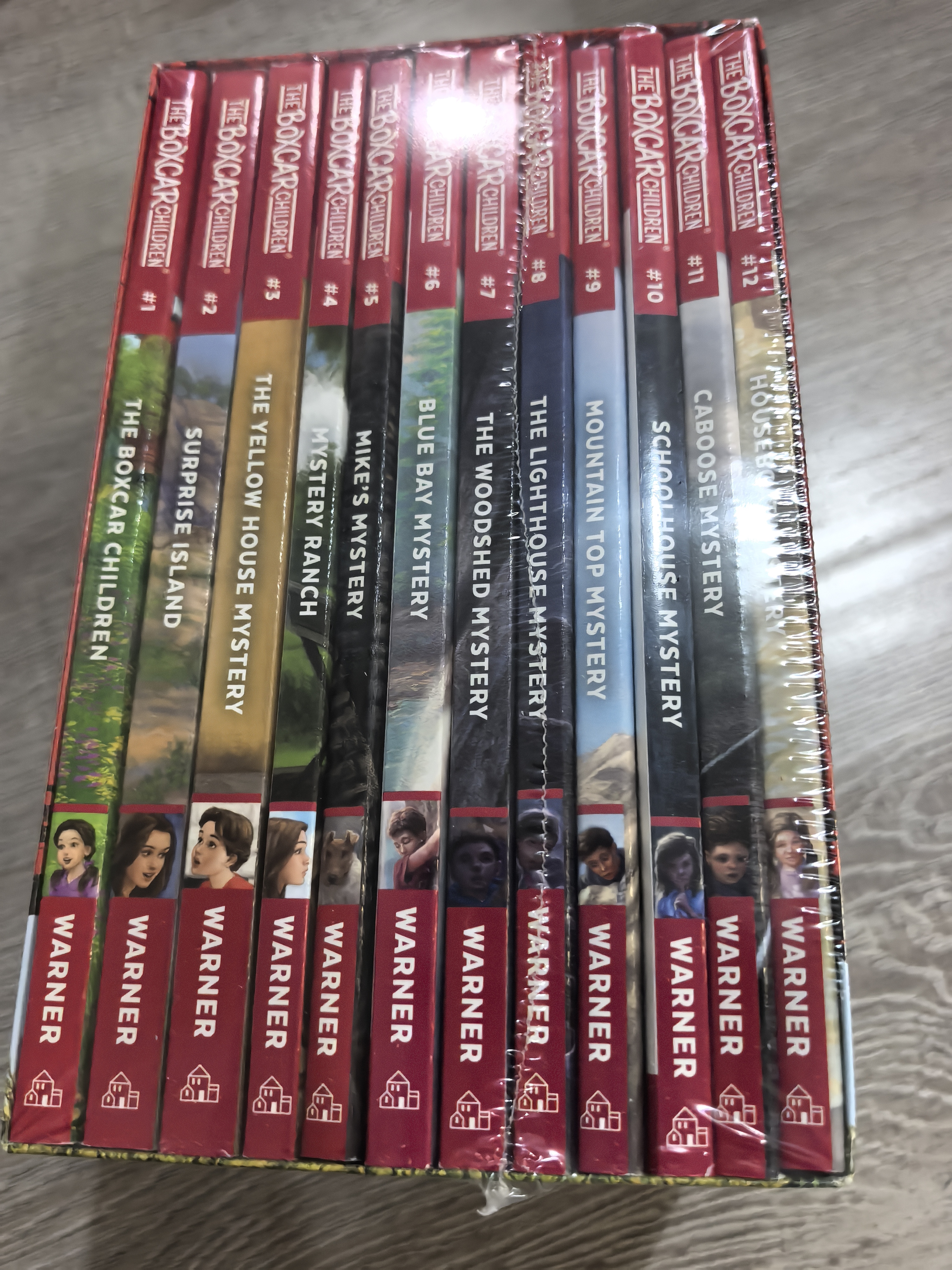 英文原版 The Boxcar Children Bookshelf 棚车少年 1-12册盒装版 儿童章节桥梁书 中小学生自信心励志小说 美国经典儿童读物 绿山墙 实拍图