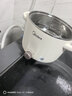 美的（Midea）电煮锅 0涂层不锈钢 宿舍小电锅 多功能家用宿舍泡面小火锅 2.6L蒸煮一体电热锅 XZC2066G 配蒸笼 实拍图