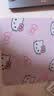 【办公标配】鼠标垫少女心凯蒂猫桌垫Hello kitty小号笔记本办公桌通用数码键盘垫 凯蒂猫 粉色6只 260*210*2mm（无锁边） 实拍图