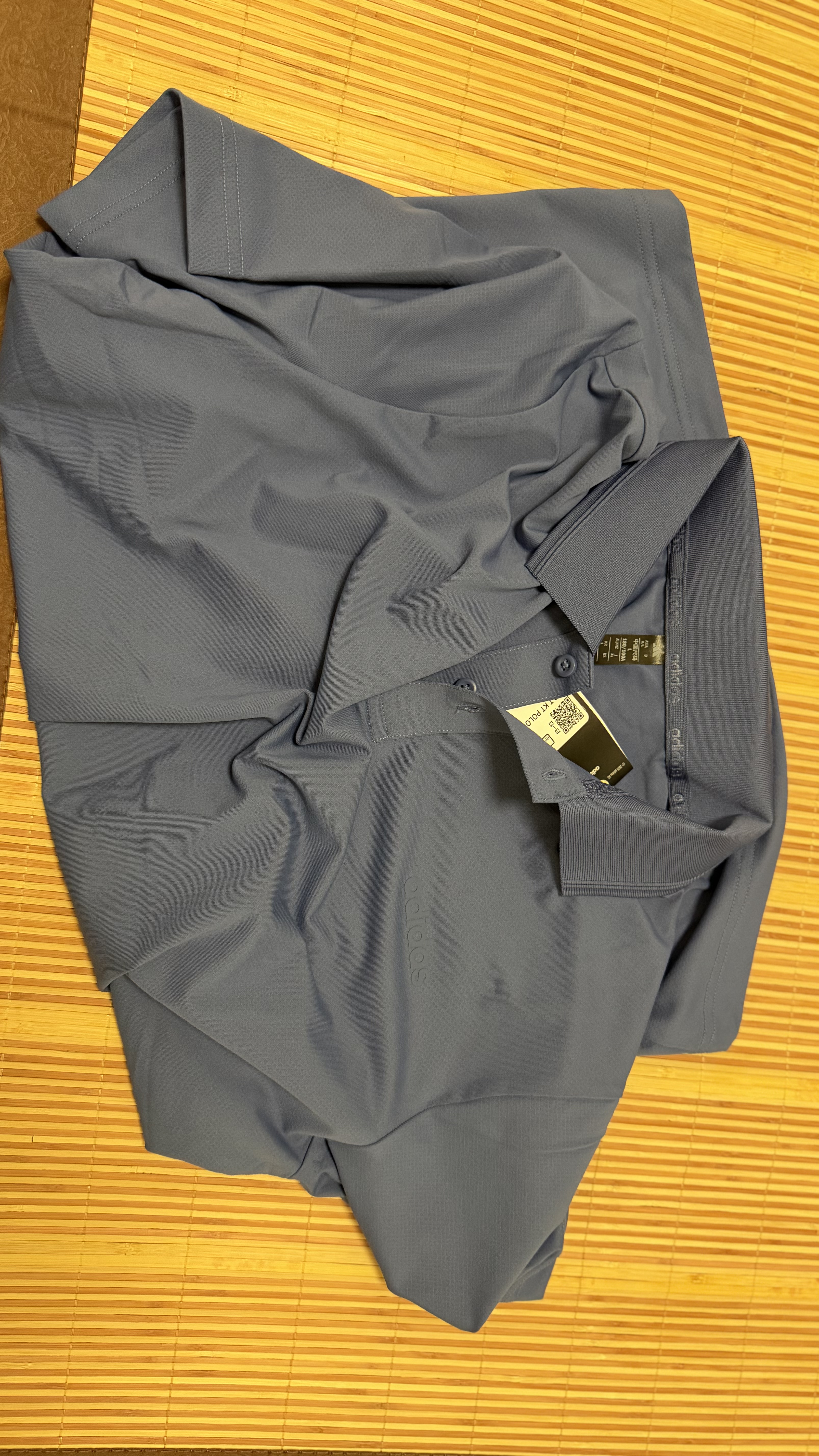 阿迪达斯（adidas）短袖男夏季polo衫T恤运动休闲舒适快干半袖 深蓝 L 实拍图