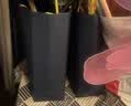 NVV深蓝色礼品袋手提袋 教师节开学中秋节礼物袋牛皮纸袋烟酒茶叶包装袋子 竖版商务伴手礼袋5个装20*10*28cm 实拍图