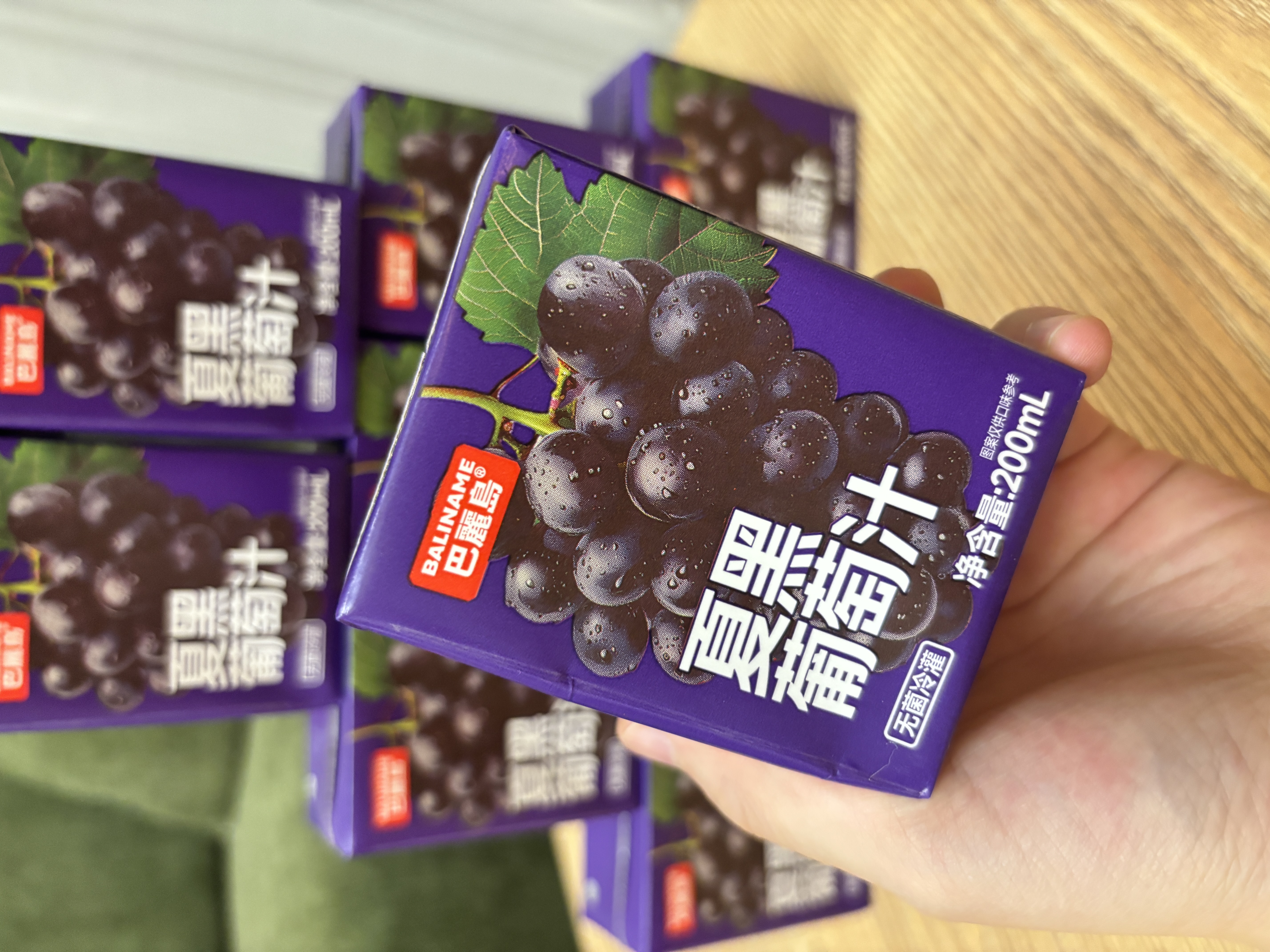 巴麗岛100%夏黑葡萄汁200ml*12盒 纯果汁饮料酸甜清爽解腻夏季饮品 实拍图