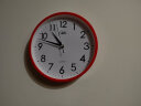 康巴丝（COMPAS）挂钟 创意简约钟表客厅石英钟表挂墙时钟 c2855 红色 实拍图