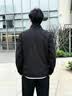 罗蒙（ROMON）夹克男潮流春秋季商务行政立领宽松休闲防风外套男装JK83黑色XL 实拍图