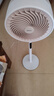 美的（Midea）【变频轻音】空气循环扇家用语音遥控电风扇 一级能效静音落地扇 卧室桌面大风力小风扇 GDJ24SHG 实拍图