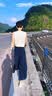优衣库镂空V领针织开衫女装/毛衣毛衫外套485724 01 乳白色 M 实拍图