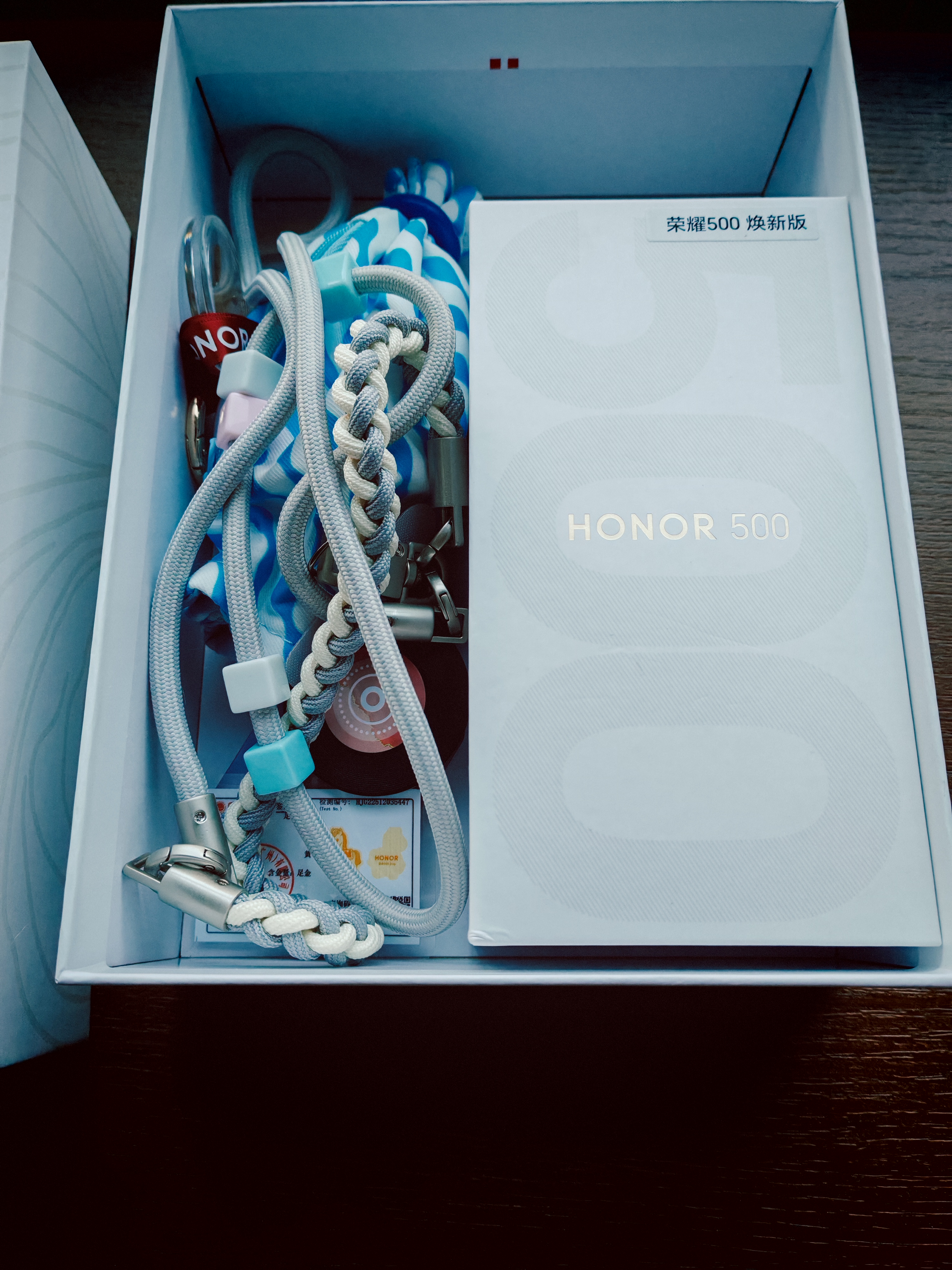 荣耀500焕新版 超级标准版 肖战同款 2亿人像全能实况 青海湖电池 5G AI 学生 拍照手机 12+256海蓝宝 实拍图