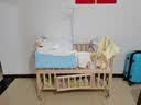 ANGI BABY婴儿床实木无漆多功能宝宝床新生儿可移动摇床可拼接加长儿童床 实拍图