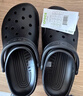 卡骆驰（CROCS）檀健次同款经典泡芙洞洞鞋百舒适男沙滩鞋女鞋休闲鞋|207521 黑色-001(含智必星) 37 (230mm) 38 实拍图