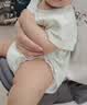 童泰（TONGTAI）婴儿短袖包屁衣夏季纯棉宝宝连体衣爬服三角哈衣提花绿色90cm 实拍图