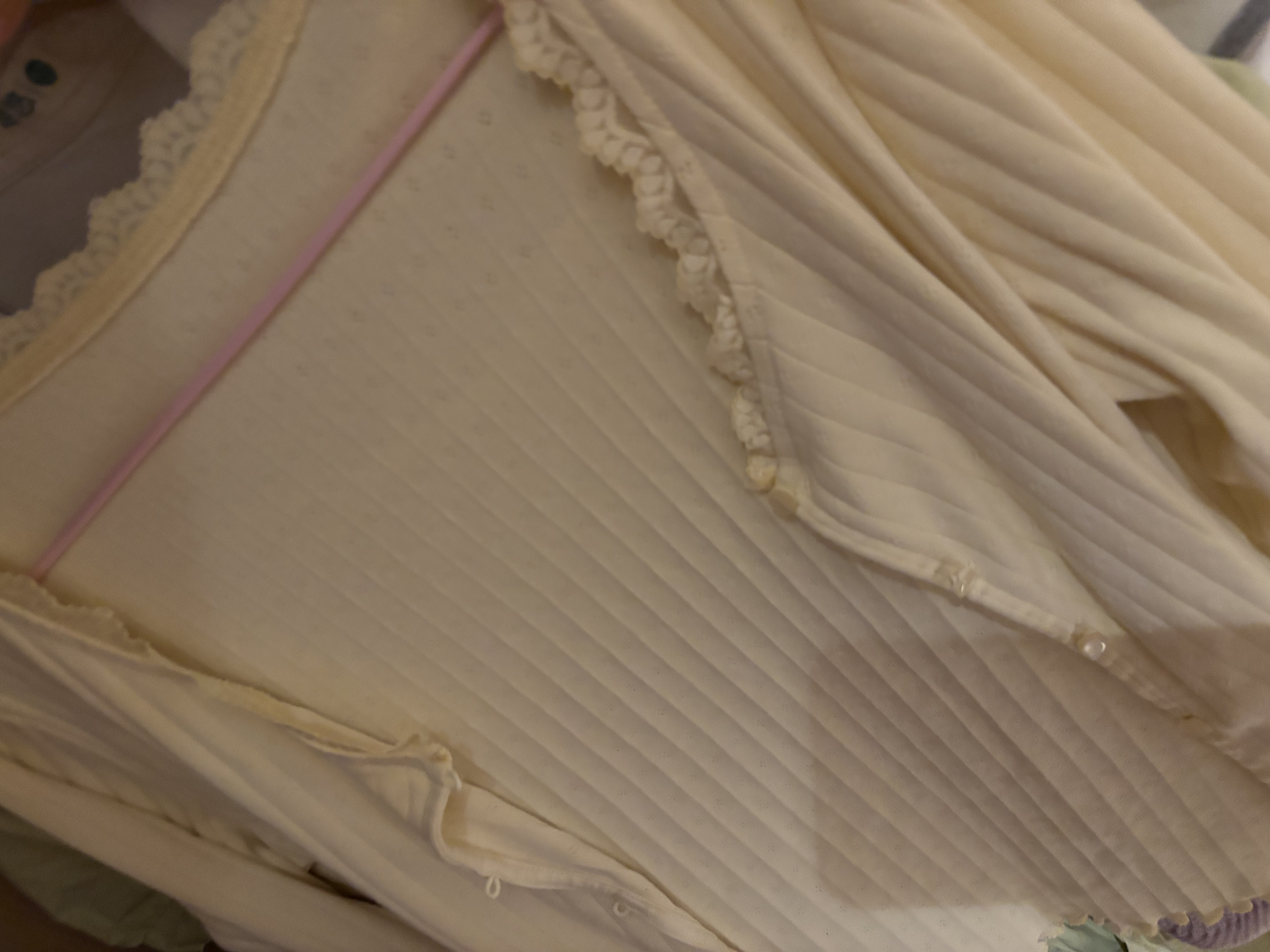 森马（Semir）[纯棉]长袖t恤女26秋短款修身小开衫蕾丝花边薄款外套宽松针织衫 实拍图