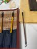 荣宝斋【开学文具】镇尺 实木文房四宝学生毛笔书法绘画压纸镇纸摆件中国风 黑梓木镇尺热门商品 实拍图