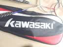 川崎（KAWASAKI）羽毛球拍轻量化碳素中杆对拍KD-1蓝红（已穿线+6球+手胶+拍包） 实拍图