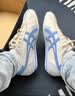 Onitsuka Tiger鬼塚虎男鞋 慢跑鞋透气轻便男女款运动休闲鞋RUNSPARK 白色/藏青色(1183B480-107) 44.5 实拍图