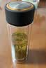 富光双层玻璃杯水杯子茶水分离泡茶杯男女士高颜值团购定制400ML 实拍图