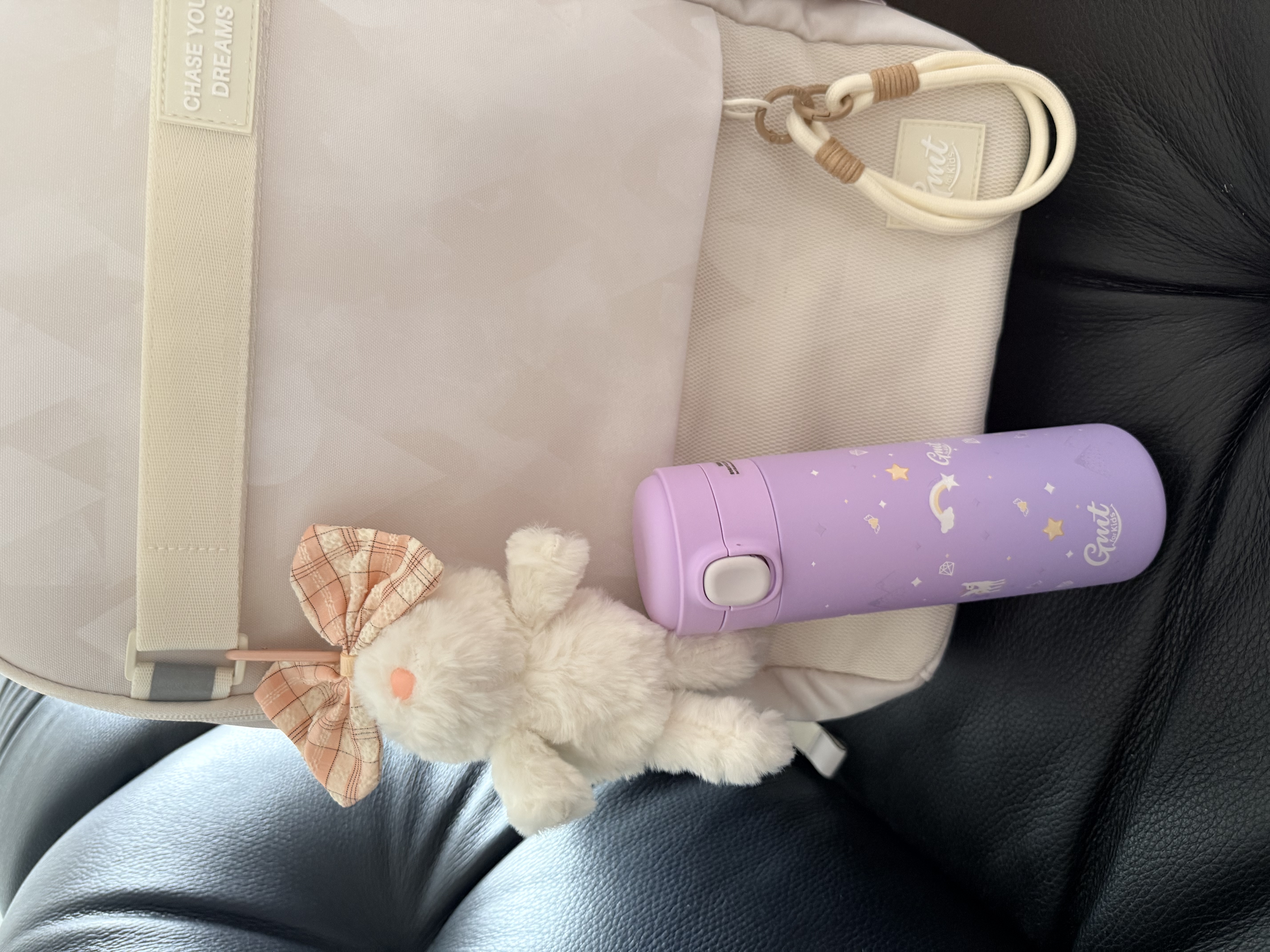 Gmt for kids书包初高中生大容量双肩包3-4-6年级开学护脊减负背包女腰带白色 实拍图