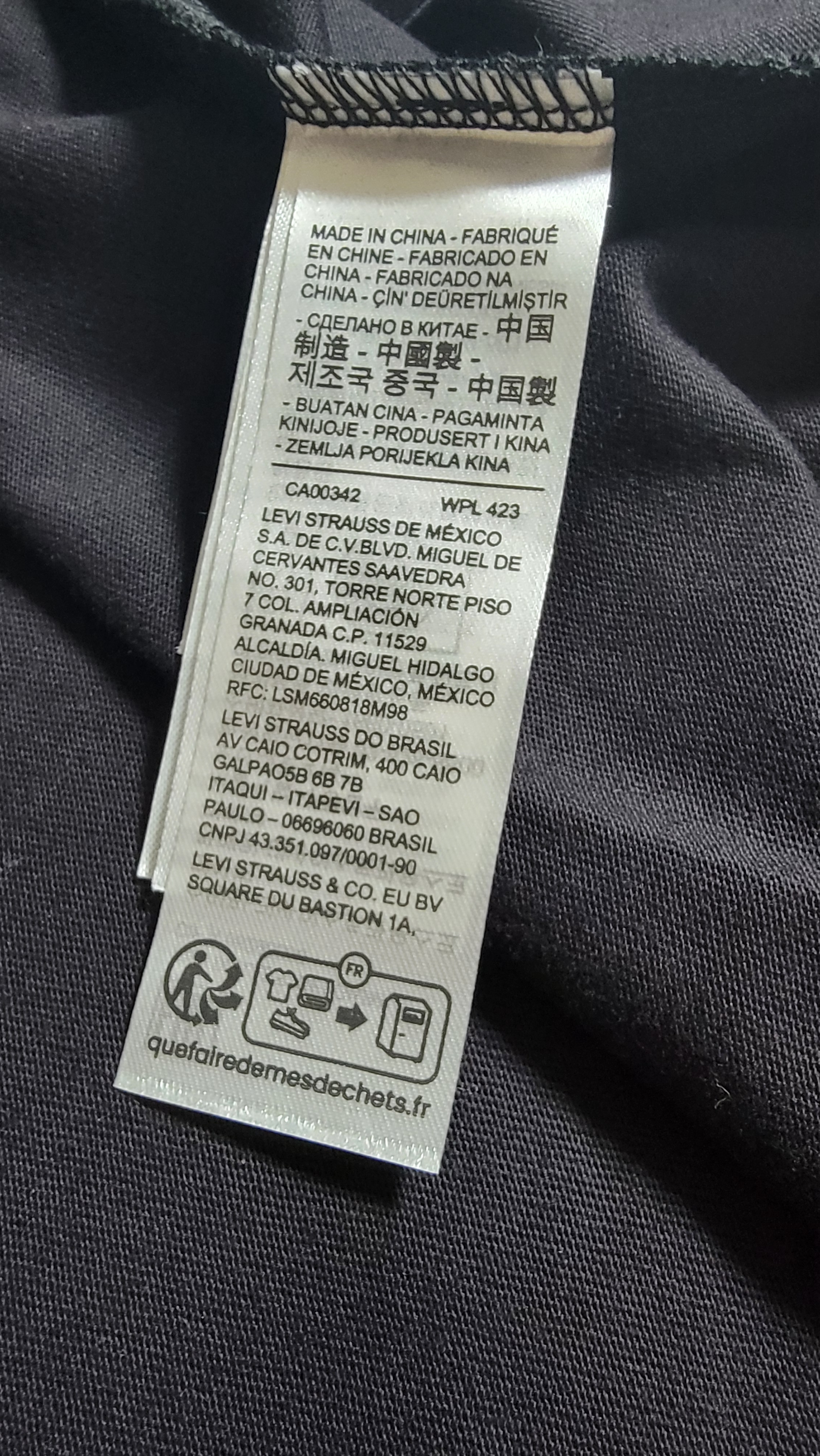 李维斯Levi's情侣美式宽松印花时尚简约舒适潮流纯棉圆领短袖T恤 实拍图