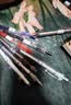 东米中性笔教师节礼物大容量速干按动笔0.5mm学生用黑笔红笔高颜值碳素顺滑黑色签字笔932s+932各五支 实拍图