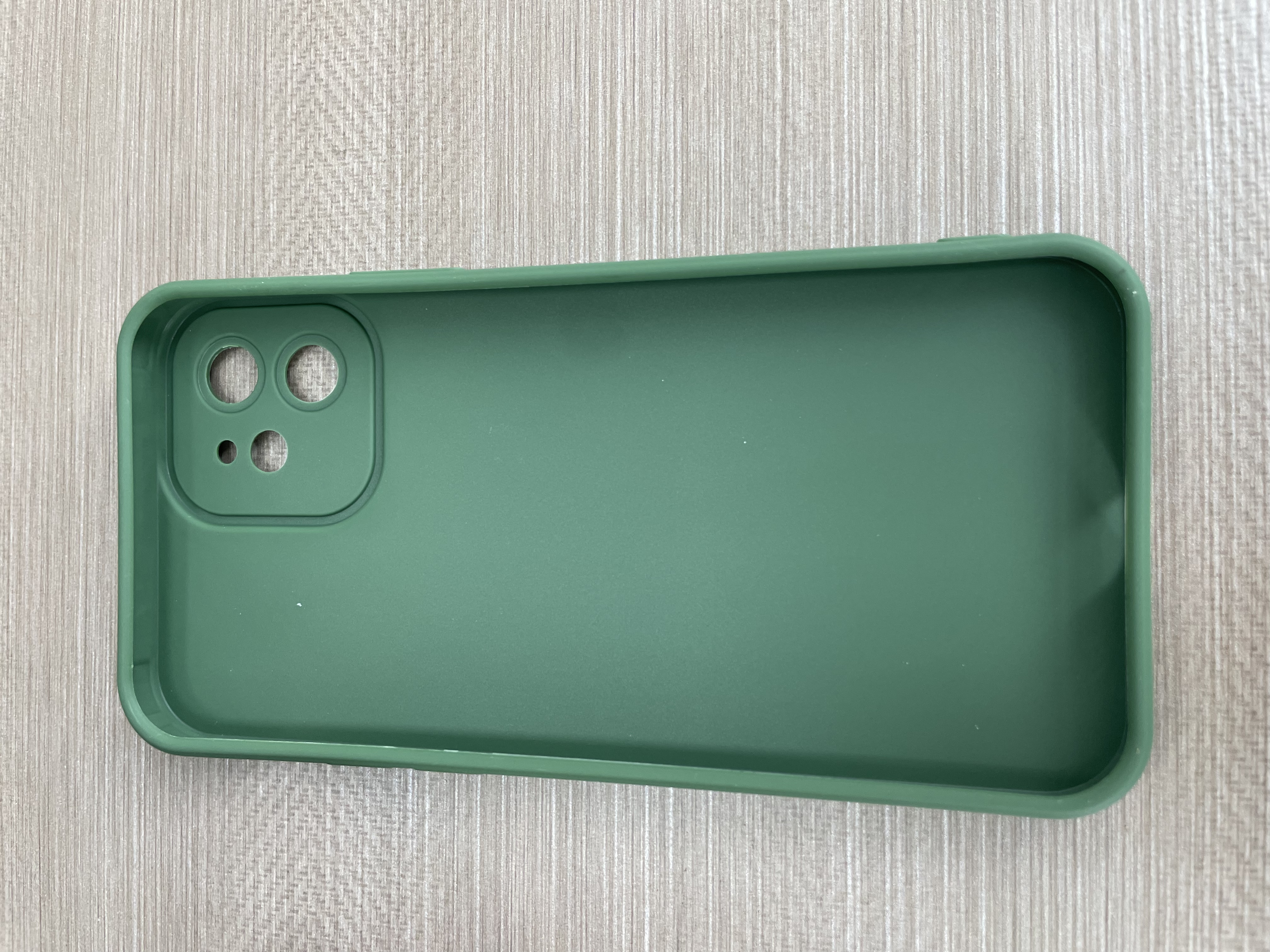 奶小鸭 适用苹果12手机壳 iphone12保护套镜头全包硅胶防摔超薄创意卡通简约网红软壳男女款 苍岭绿 实拍图