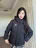 鸭鸭（YAYA）冰壳羽绒服女2026秋冬新款外套保暖男女短款三防加厚抗静电面包服 米白色 M 【建议110-130斤】 实拍图