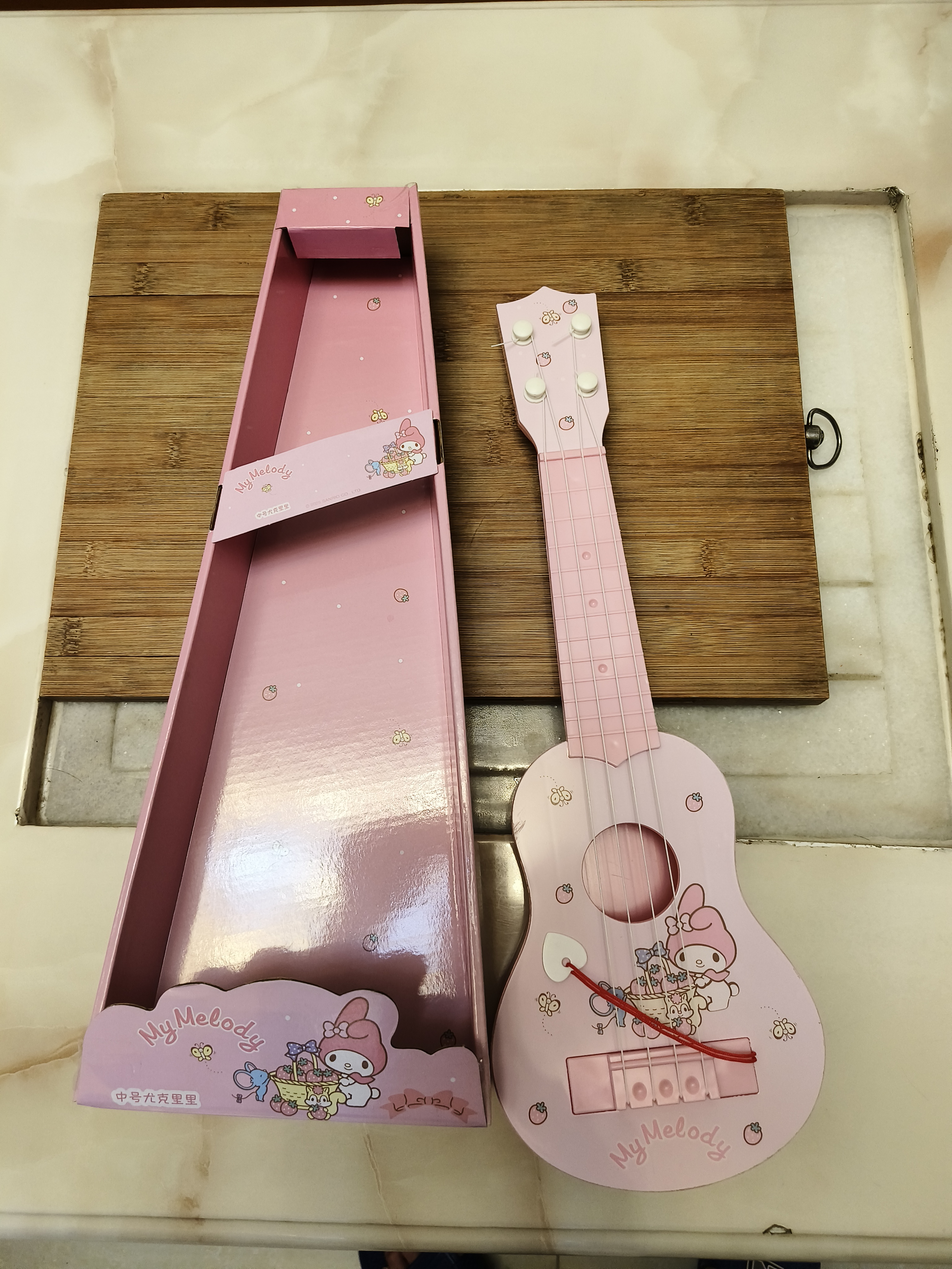 卡尔贝比美乐蒂尤克里里儿童小吉他玩具可弹奏初学者生日礼物男女孩 实拍图