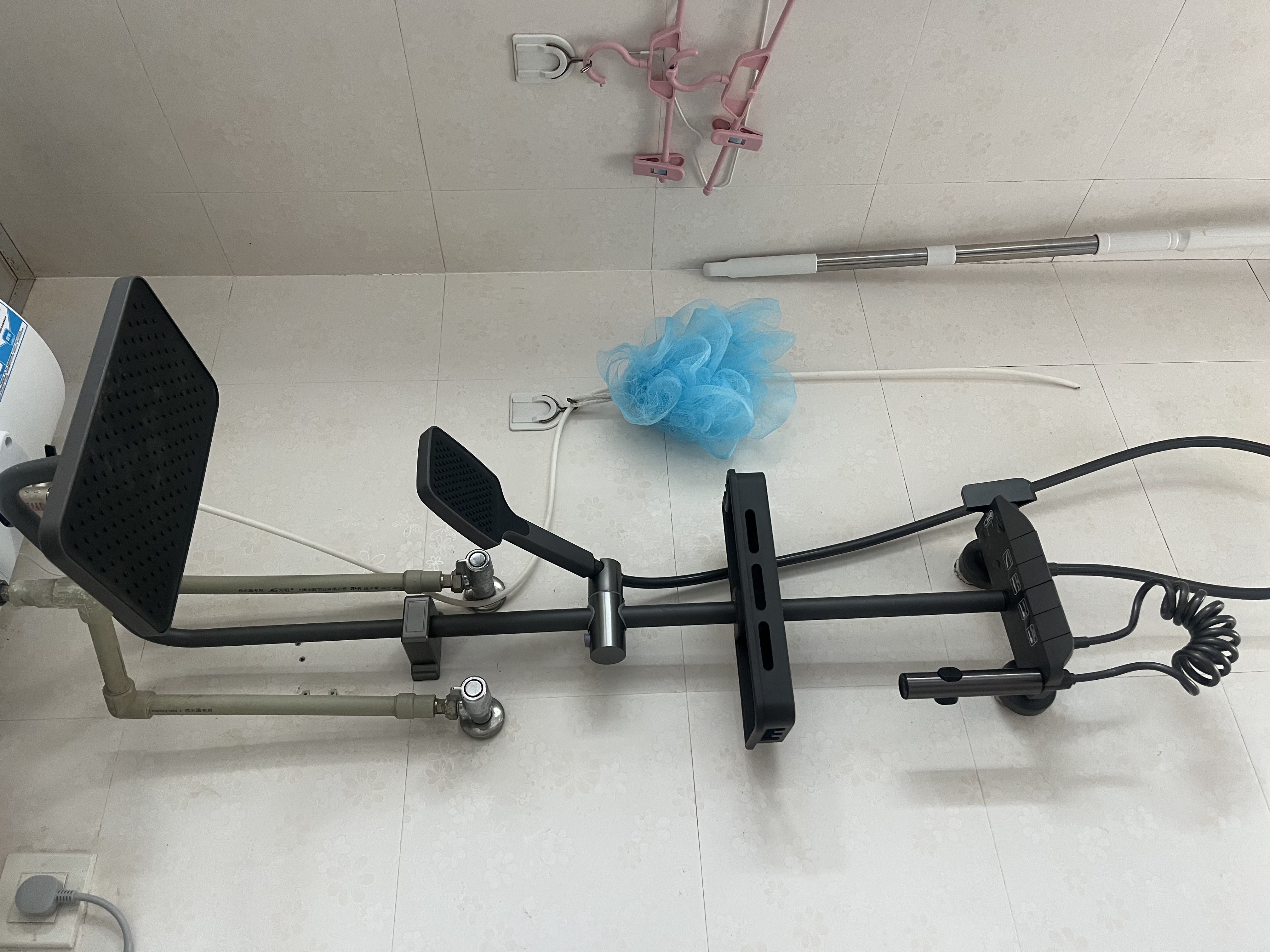 库沐斯（KMSH）花洒 淋浴花洒全套装精铜恒温增压数显水镀龙头洗澡喷头四档出水 【包安装】控温款钢琴按键 实拍图
