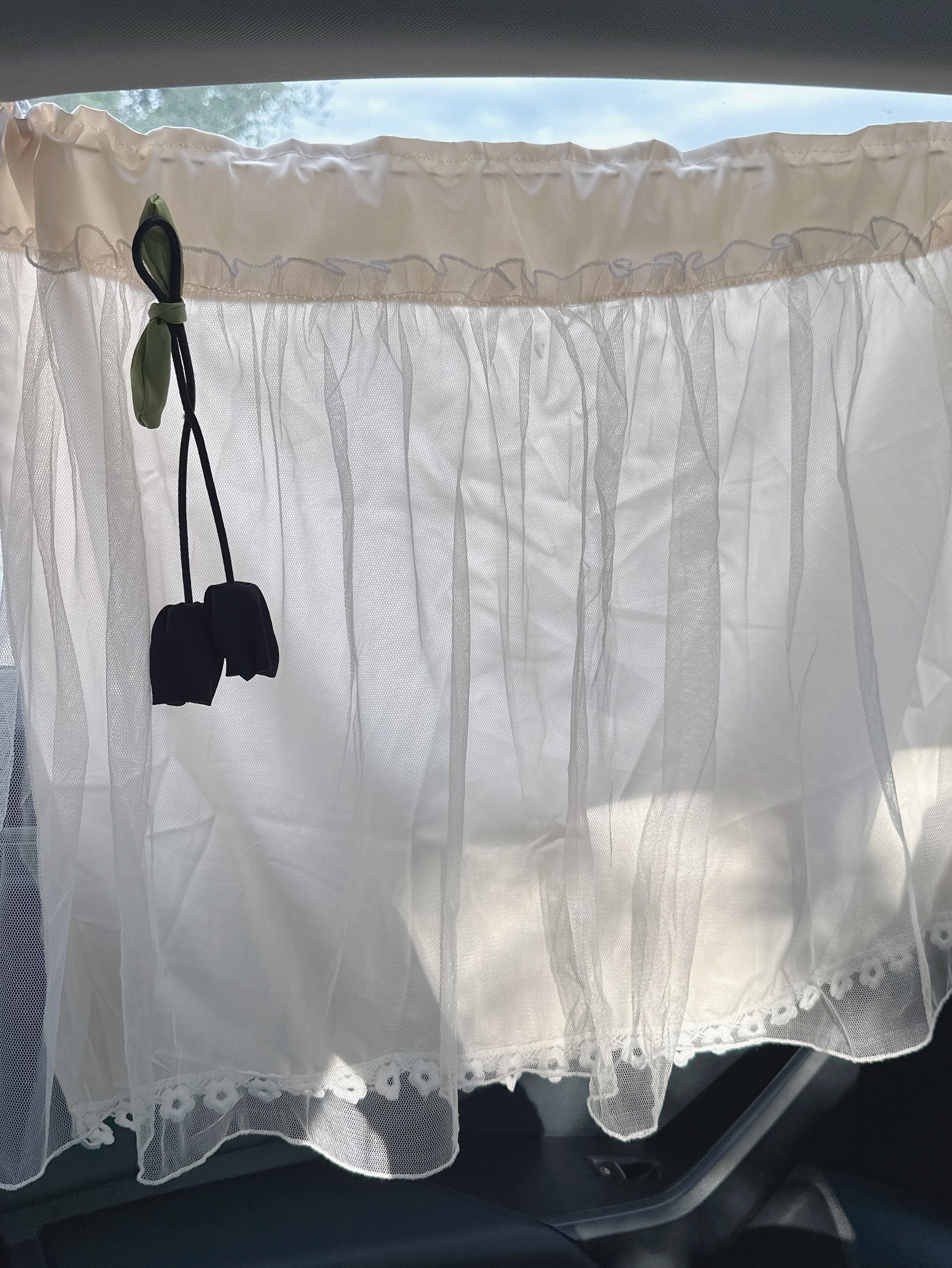 繁夏吸盘式汽车遮阳帘婴儿防晒遮光帘车内用隐私帘后排婴儿睡觉车窗帘 实拍图