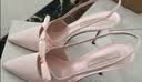 CHARLES&KEITH缎面蝴蝶结尖头高跟凉鞋女生日礼物送女友CK1-60361556 Light Pink浅粉色 38 实拍图