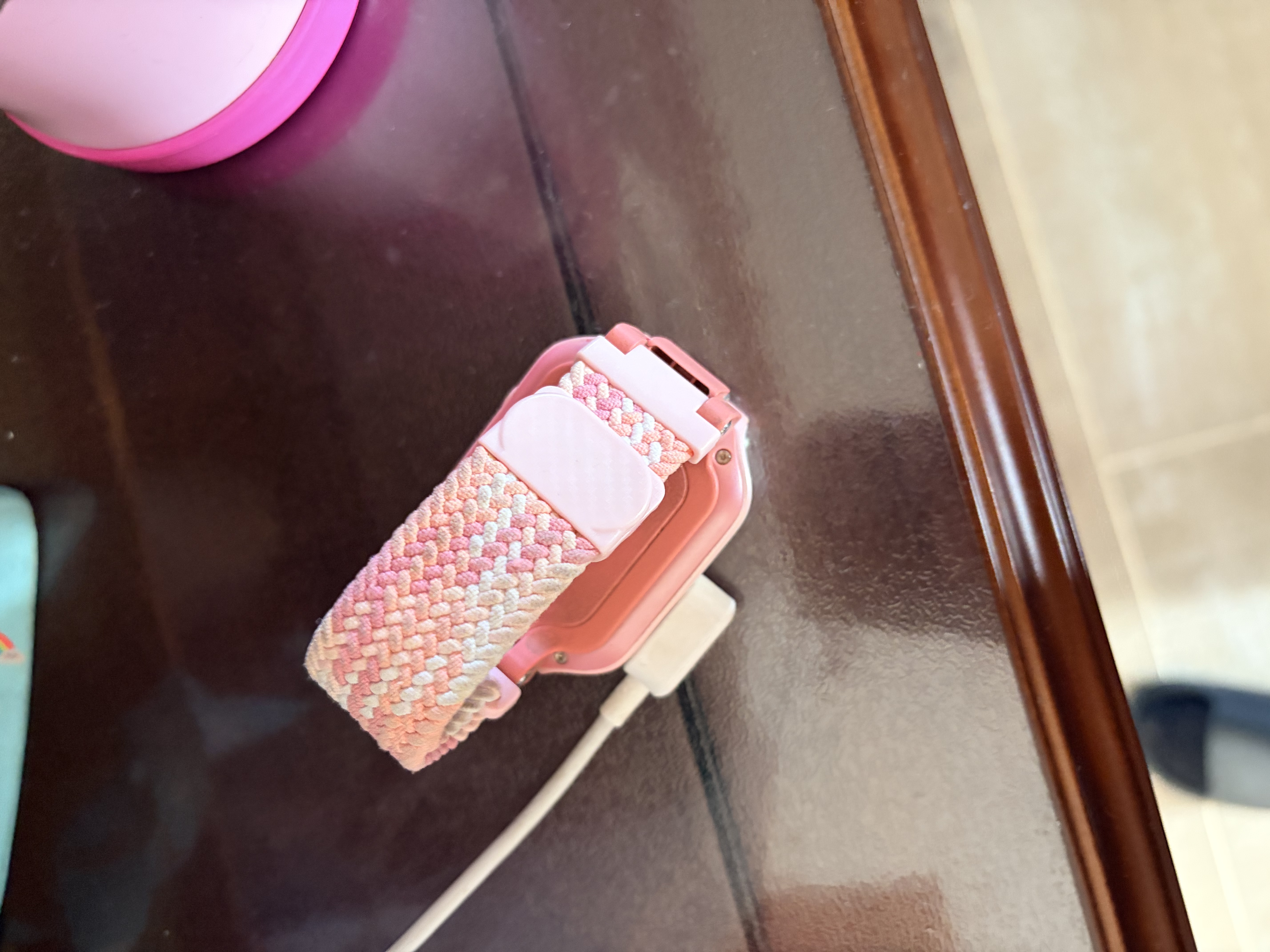 轩邑适用华为儿童手表5x/5x Pro表带华为超新星手表X1/X1 Pro编织表带可拆卸替换腕带送拆卸工具 粉色 实拍图