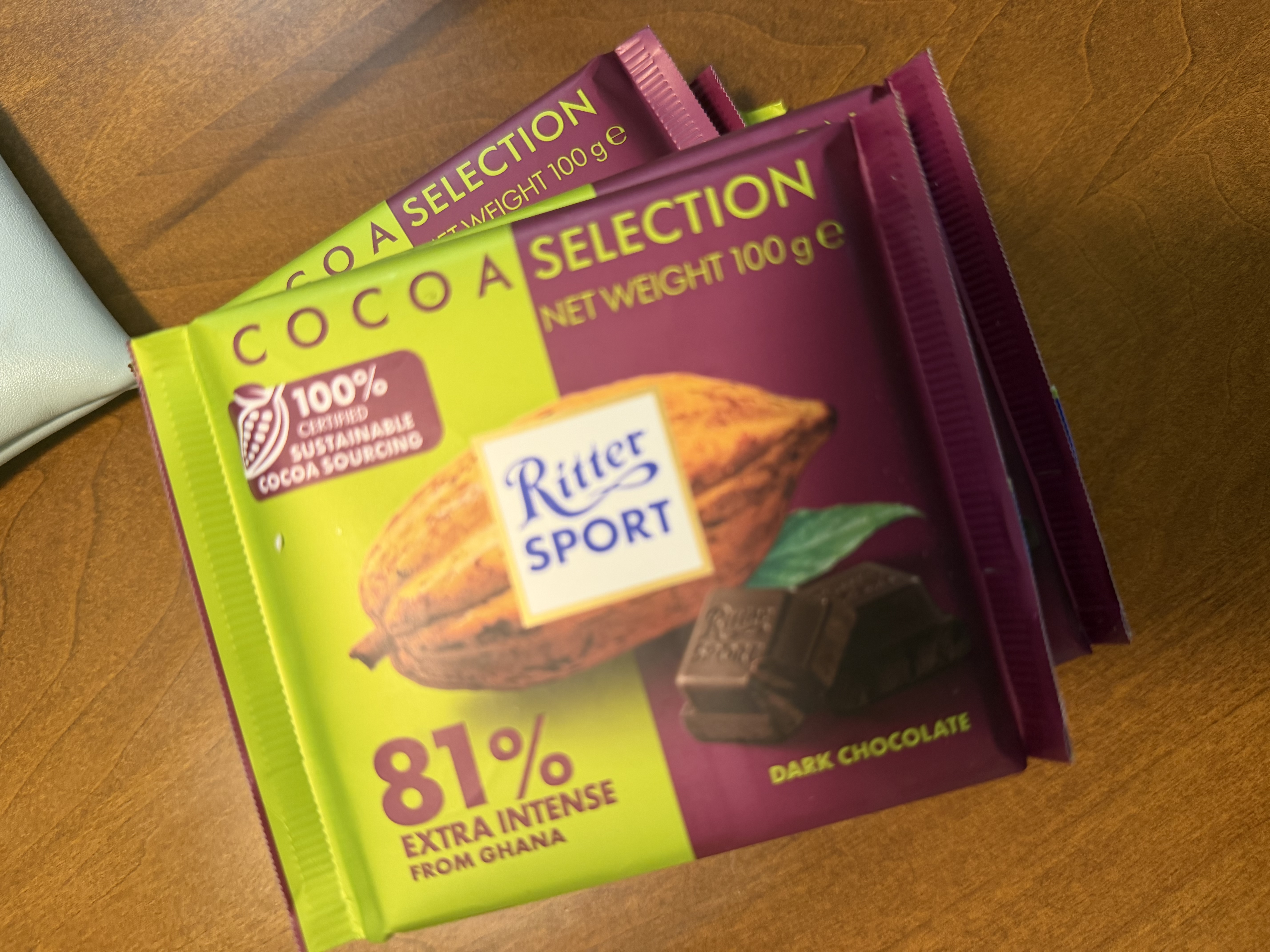瑞特滋（RITTER SPORT）加纳系列81%特浓黑巧克力 100g 七夕休闲零食情人节礼物送男女友 实拍图
