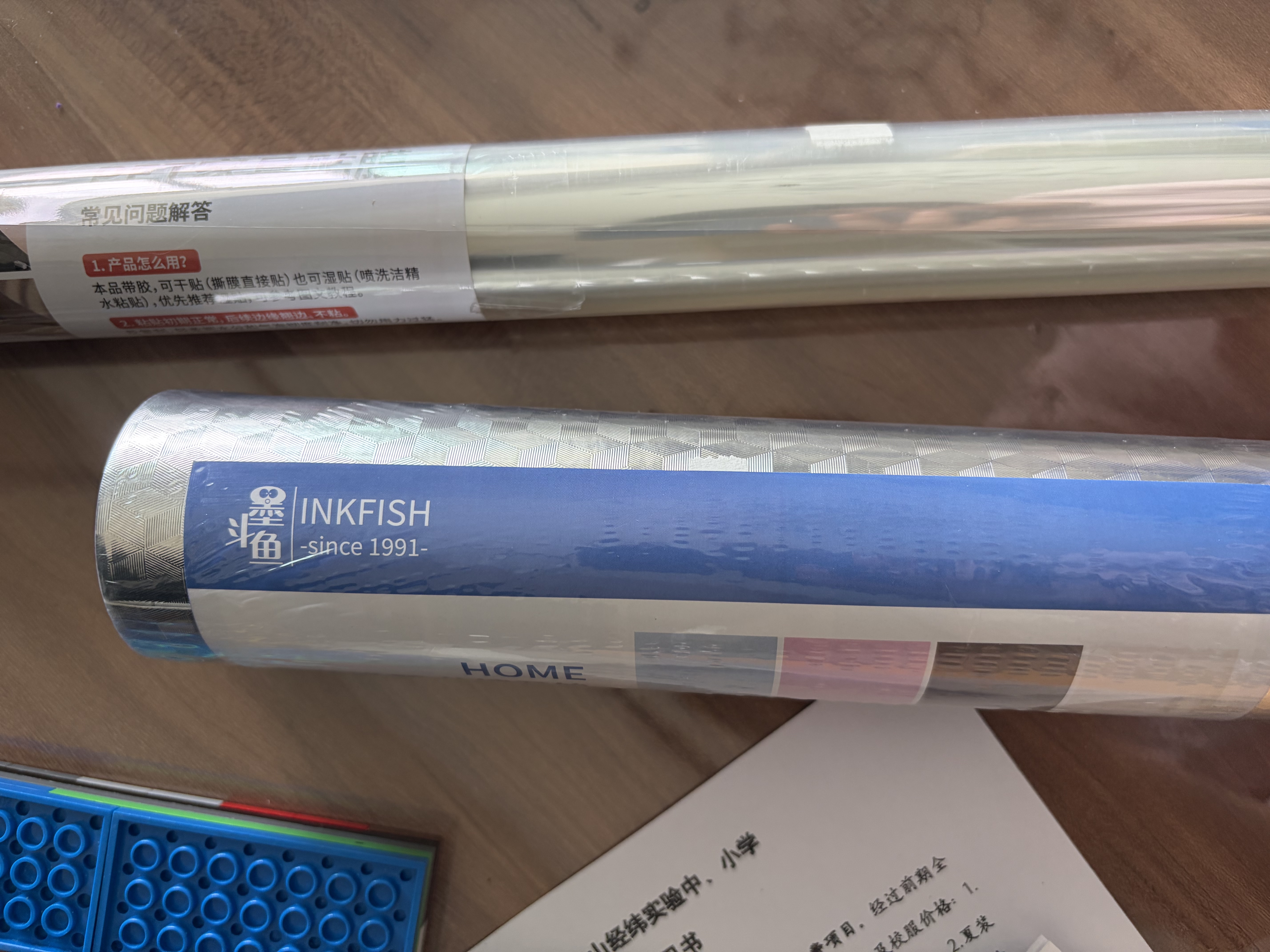 墨斗鱼厨房铝箔防油贴纸0.6*10米橱柜防水防潮垫灶台面防油防水保护膜 实拍图
