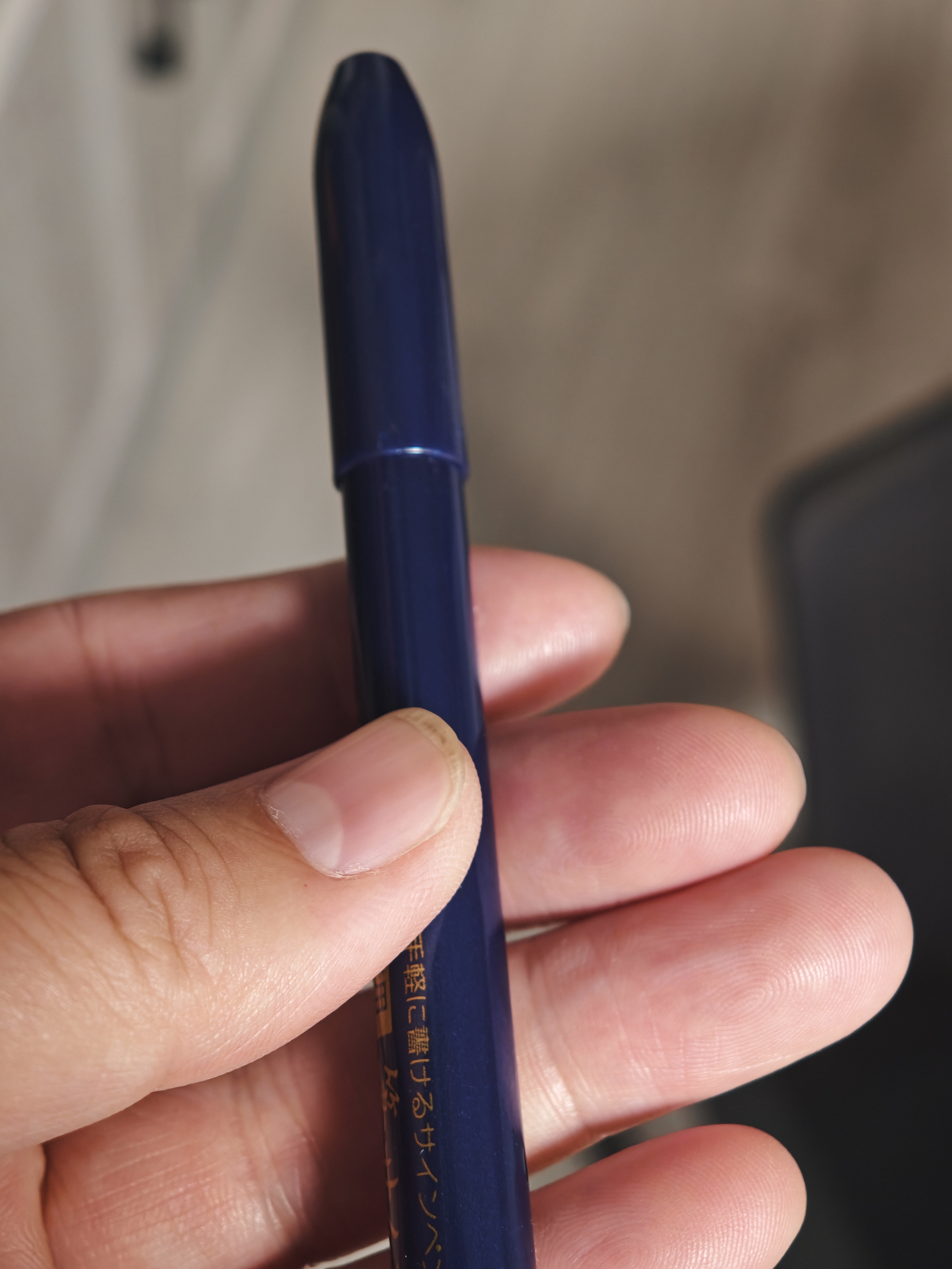 斑马牌（ZEBRA）细尖秀丽笔 学生毛笔练字笔 书法笔请柬笔 WFSS4 蓝色杆单支装 实拍图