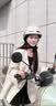 飞鸽斯普瑞克新国标A类3C认证电瓶车电动车头盔 女士男 摩托车全盔半盔四季舒适透气安全帽C06柔雾粉高清长双镜 实拍图