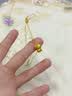 鸣钻国际黄金生肖羊吊坠女足金999古法拉丝纯金小羊颈饰送女朋友ZBHJD2191 实拍图