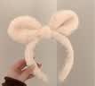 向晚发箍毛绒兔耳朵发箍女洗脸头箍网红发卡头饰高颅顶发箍中秋节礼物 实拍图