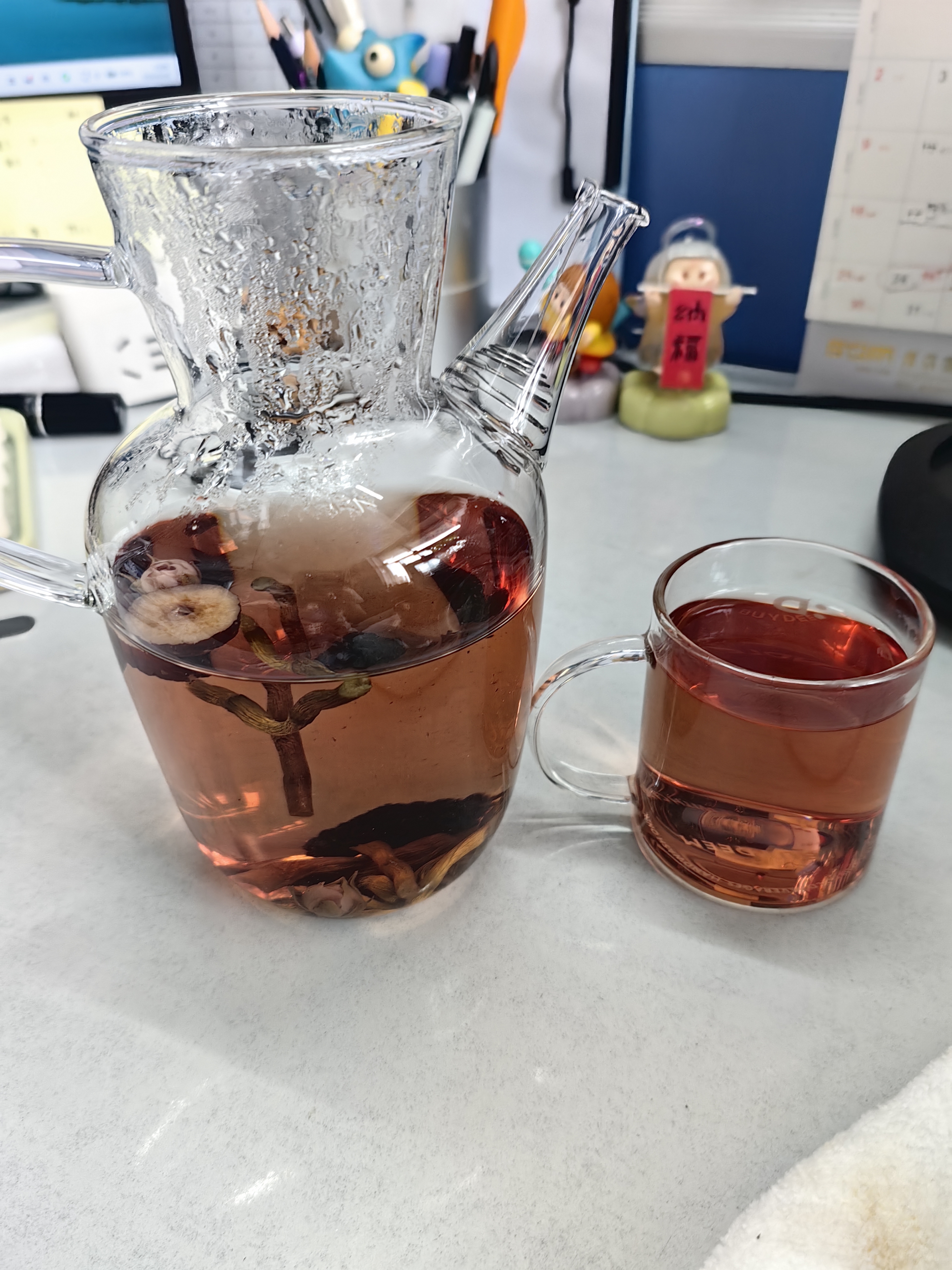 teastone水经注玻璃茶壶高硼硅玻璃杯公道杯绿茶壶玻璃泡茶壶茶具500ml 实拍图