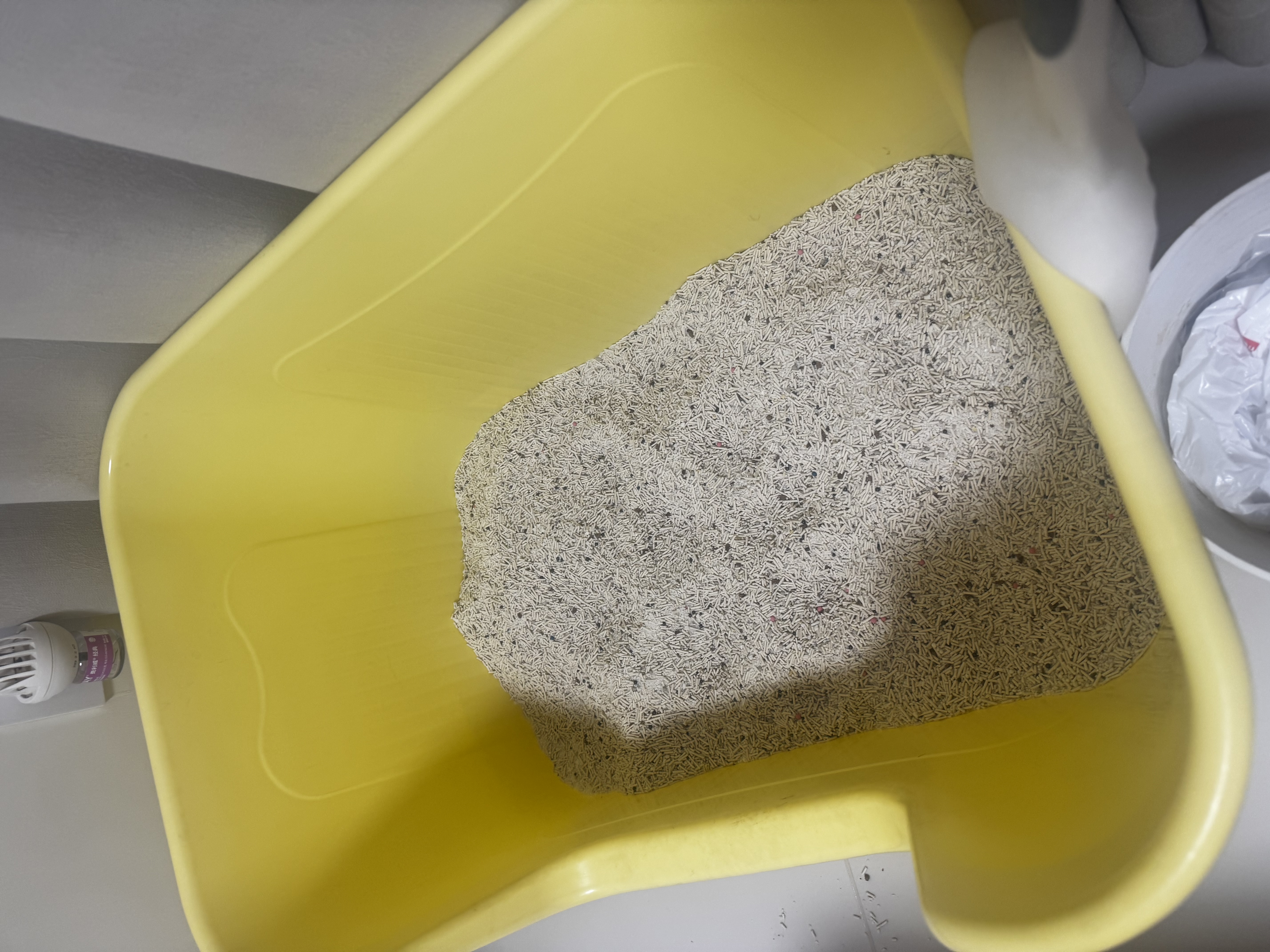 城市理享樱花白茶豆腐木薯混合猫砂2.5kg*4 除臭颗粒吸味结团快不粘底低尘 实拍图