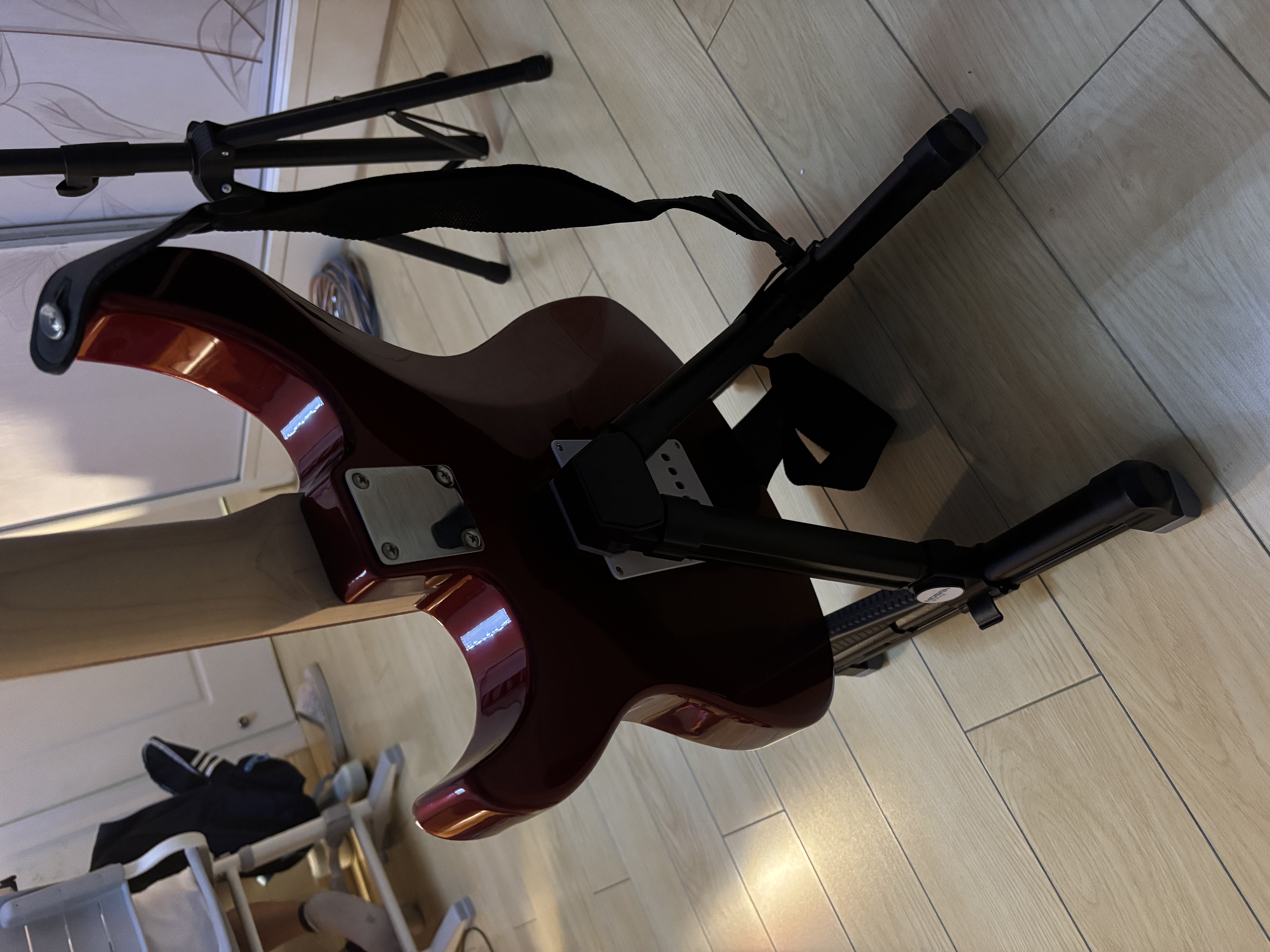 莫森（MOSEN）MS-301吉他架 立式折叠加厚铝合金琴架 乐器通用吉他支架 实拍图