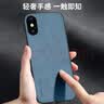 世咏 适用苹果xs max手机壳 iphone xs max保护套镜头全包硅胶防摔超薄简约时尚皮纹壳男女款 优雅灰 实拍图
