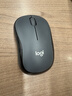 罗技（Logitech）M220 轻音鼠标 无线鼠标 办公鼠标 对称鼠标 带无线微型接收器 灰黑色 实拍图