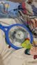361°儿童羽毛球拍玩具户外运动网球拍儿童节礼物男女孩2拍+4球 蓝色 实拍图