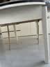 初屋 餐桌 岩板餐桌椅组合现代简约伸缩折叠圆桌家用小户型实木饭桌子 全白色-雪山白岩板-实木椅子 1.35m  单餐桌 实拍图