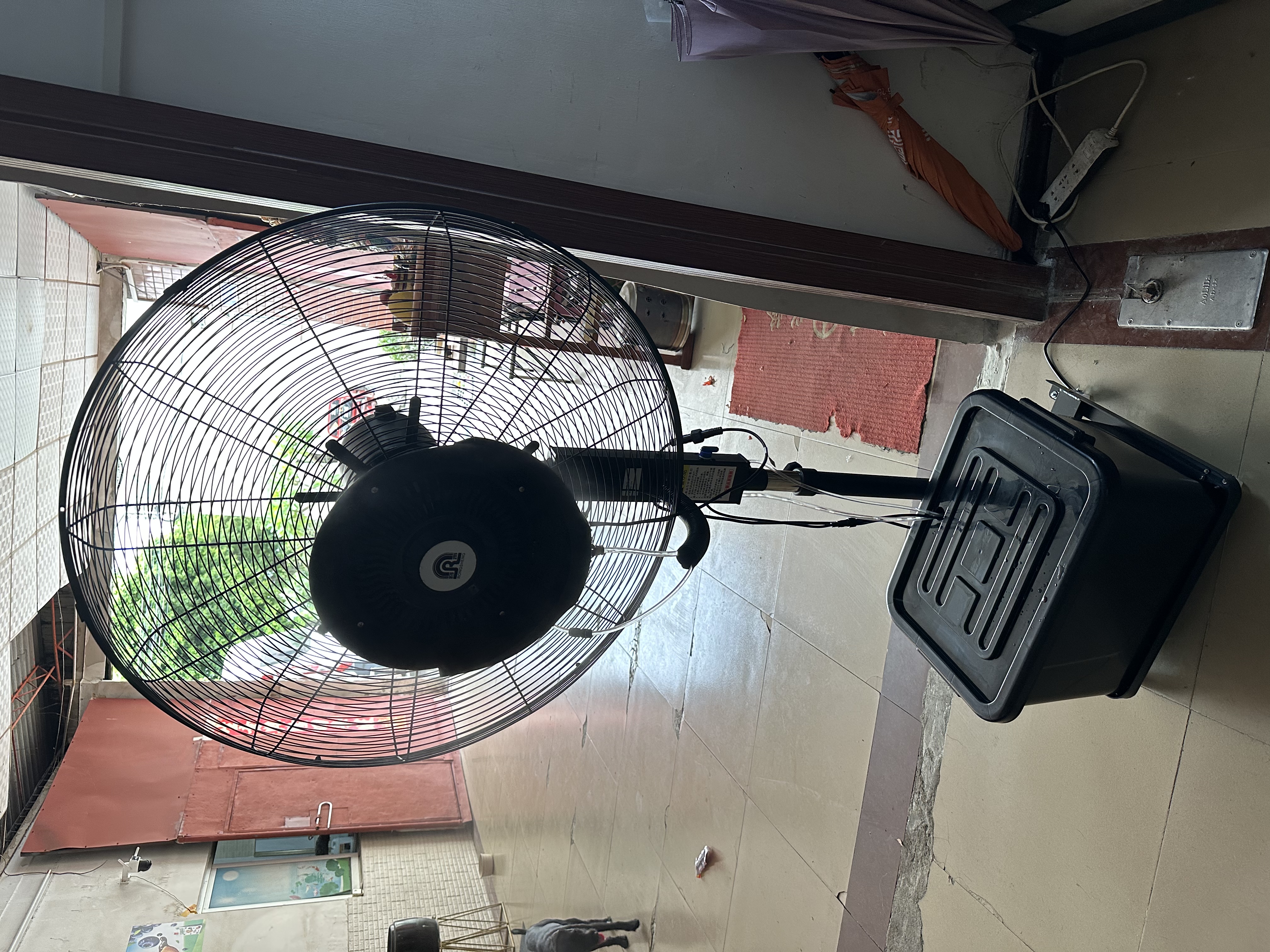 容声电风扇工业喷雾风扇水雾风扇雾化水风扇商用制冷工业风扇强力超大水冷电扇冷风扇带雾加水落地扇 750升降款+全密封铜芯电机+自动上水 实拍图