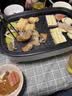 奥克斯（AUX）电火锅烤肉一体多功能料理锅二合一涮烤两用鸳鸯锅专用可拆卸分体式家用烤鱼锅可煎煮烤盘电烧烤炉 双盘款料理锅【煎烤盘+火锅盘】 实拍图