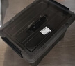 SPACEXPERT衣物收纳箱特大号塑料整理箱车载储物箱35L透茶色 1个装 带提手 实拍图