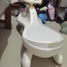 活石儿童扭扭车1-3岁防侧翻可坐大人婴儿溜溜车双人摇摇车宝宝3-6岁 白灰色【静音闪光轮+儿歌+牵绳】 实拍图