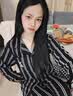 LULU CARTER蔡徐坤同款真丝睡衣男女情侣款秋冬季高端桑蚕丝家居服条纹礼盒装 黑色条纹男款-长袖长裤 【现货秒发】 3XL 【建议165-190斤】 实拍图