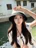 Charm Kendo防晒帽子女夏季渔夫帽户外登山遮脸太阳帽男双面防紫外线时尚帽子 黑色 生日礼物送女朋友老婆 实拍图