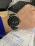welly merck威利默克手表男轻奢男士防水夜光表石英时尚多功能WM学生运动表 月相男表 黑壳网带 40MM M1BBL 实拍图