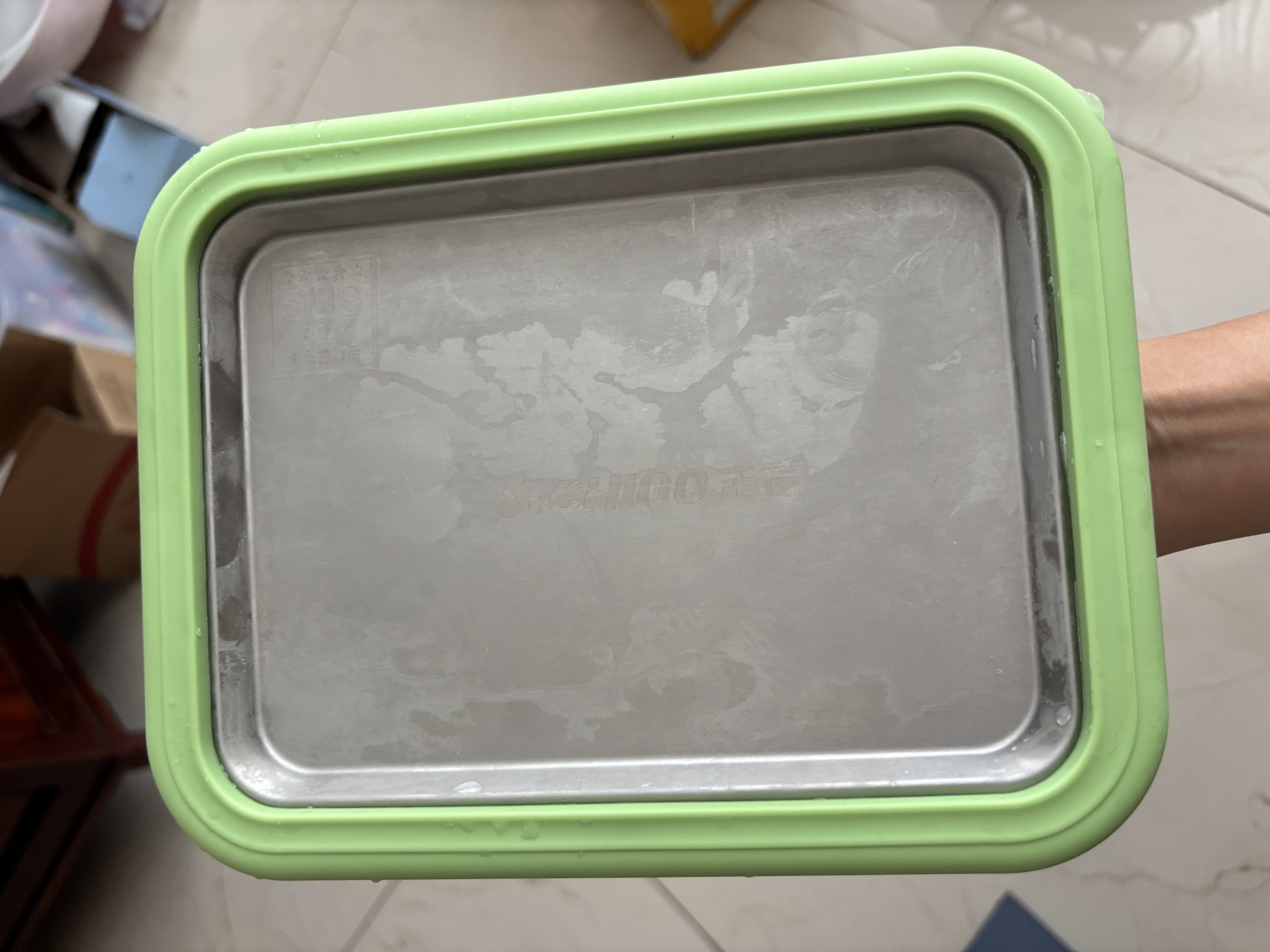 志高（CHIGO）炒酸奶机 炒冰机儿童DIY冰淇淋沙冰机六一儿童节礼物CBP03 绿色 实拍图
